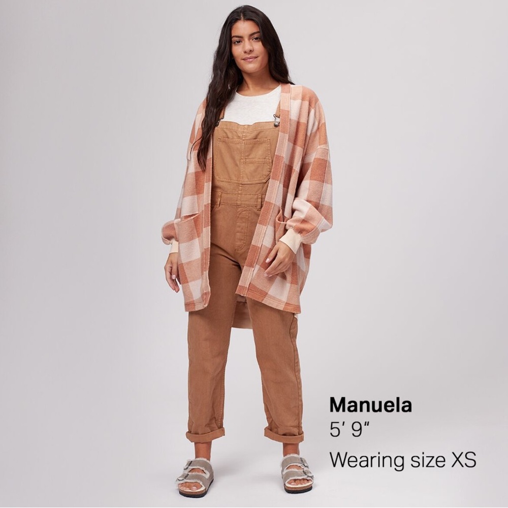 Free People | Benji Check Long Cardigan | Medium - Picture 14 of 16